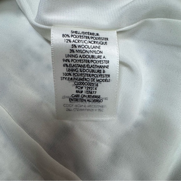 EUC Alice + Olivia Women's Tweed Mini Dress Size 4 - White - Picture 6 of 7